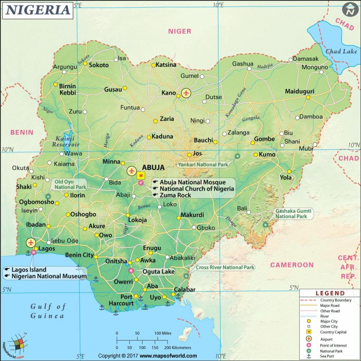 mga larawan ng mga nigerian mapa