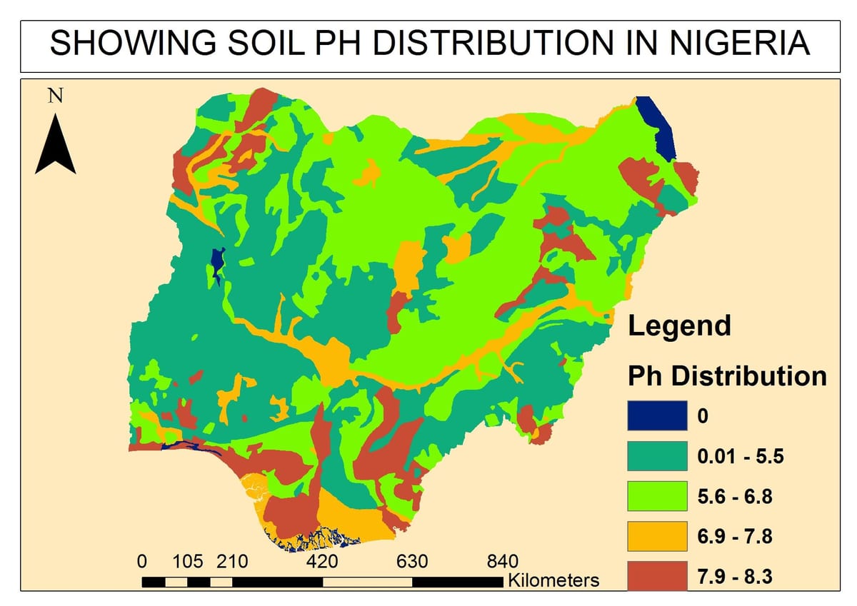 Mapa ng lupa nigeria