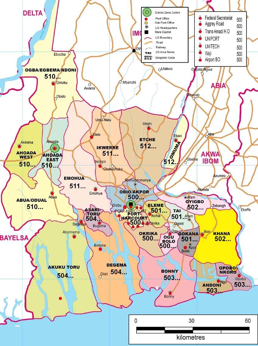Mapa ng ilog estado nigeria