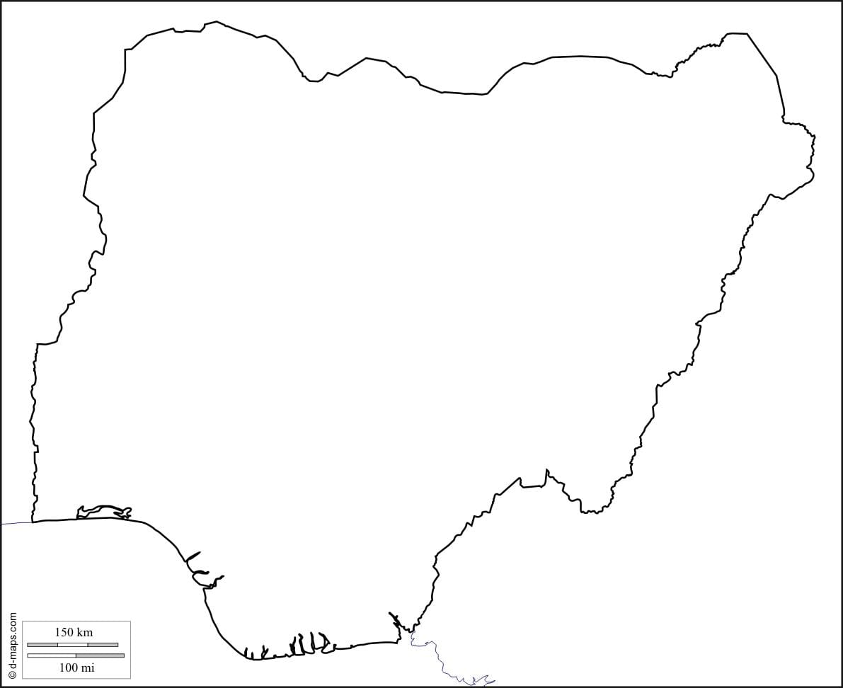 Mapa ng nigeria balangkas