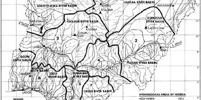Mapa ng hydrological nigeria