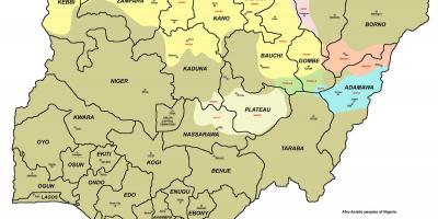 Mapa ng nigeria sa 36 estado