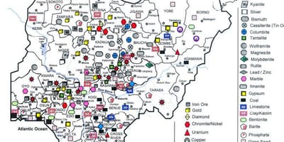 Mineral na mapa ng nigeria
