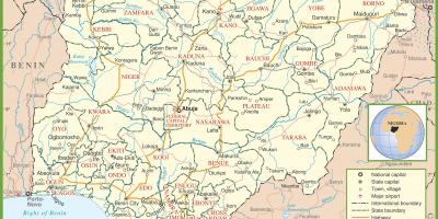 Kumpletuhin ang mapa ng nigeria