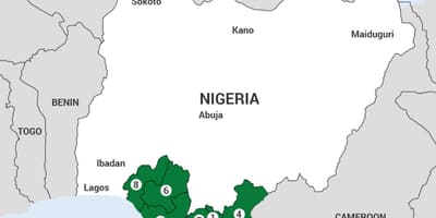 Mapa ng niger delta mapa sa nigeria