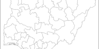 Blangkong mapa ng nigeria