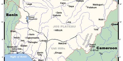 Mga ilog sa nigeria mapa