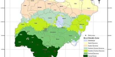 Klima mapa ng nigeria