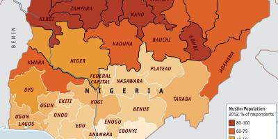 Mapa ng nigeria relihiyon