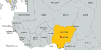 Mapa ng nigerian hangganan