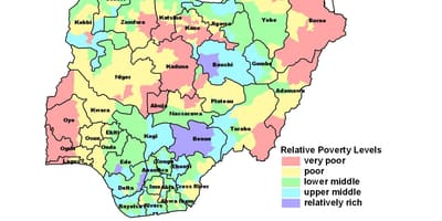 Mapa ng pang-ekonomiyang nigeria